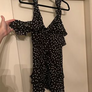 Princess Polly Black Polka Dot Dress!
